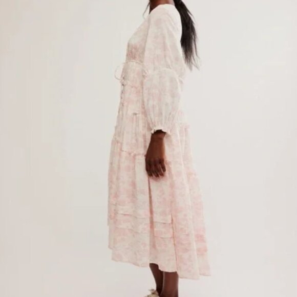 Free People Pappiet Midi Dress in Femme Combo NWT - Picture 5 of 13